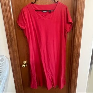 Land’s End Red Knit Dress Size XL